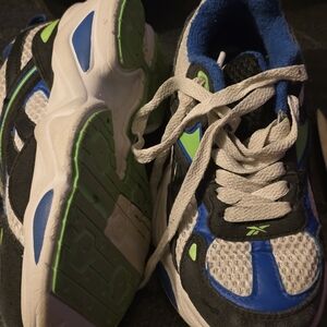 Reebok Kids' Sneakers in White, Blue, and Green